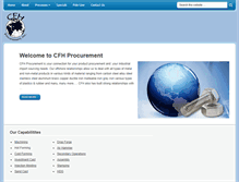 Tablet Screenshot of cfhprocurement.com